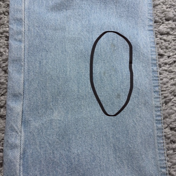 Vintage Levis Jeans Mens 29 x 32 90s 501 Button Fly Light Wash Cotton Straight - Picture 7 of 8